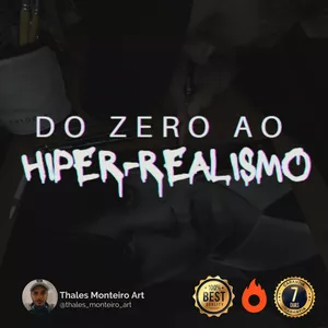Imagem de capa para o Curso online Do Zero ao Hiper-realismo - Desenho realista