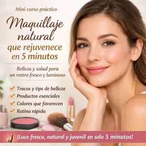 Imagen de portada para Ebook Maquillaje natural que rejuvenece en 5 minutos