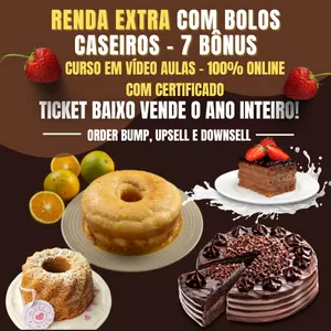 Imagem de capa para o Curso online Bolos Caseiros Lucrativos