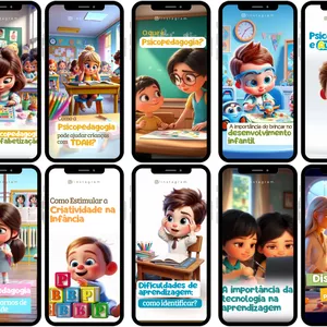 Imagem de capa para o Curso online REELS PERSONAGENS ANIMADOS PSICOPEDAGOGIA