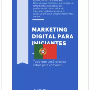 Imagem de capa para o Ebook 🚀🔥📘 (Portugal) - Curso de Marketing Digital p/ Iniciantes - Compre e Baixe Agora Mesmo!!! 👍🏻