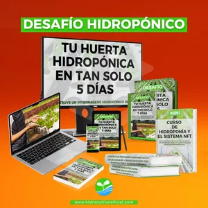Imagen de portada para Curso online Hidroponia - Desafío - Tu huerta hidropónica en tan solo 5 días