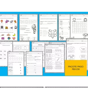 Imagem de capa para o Ebook PACOTE DE ATIVIDADES PARA O 1º ANO -