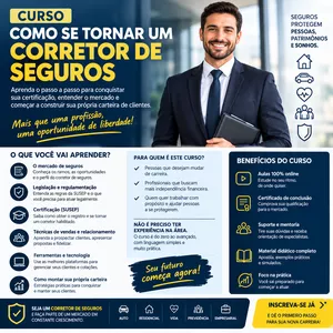 Quer se tornar um corretor de seguros de sussesso te ensino até o final em todas as etapas