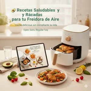 Imagen de portada para Ebook Combinación Recetas Saludables y Rápidas para tu Freidora de Aire