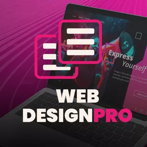 Imagem de capa para o Curso online Web Design Pro - Construindo Sites e Landing Pages Profissionais