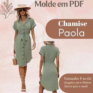 Imagem de capa para o Ebook MOLDE EM PDF - CHAMISE PAOLA