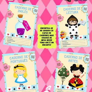 Imagem de capa para o Ebook Capas de Caderno Alice
