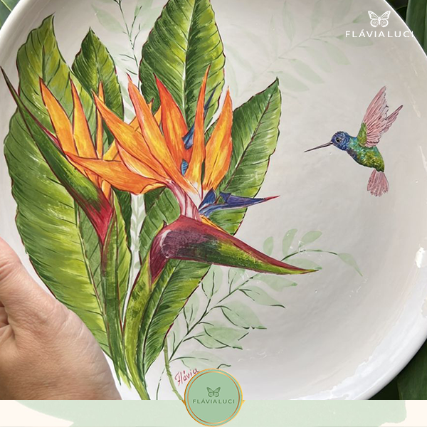 Imagem do curso Curso on-line Flávia Luci: PINTURA EM CERÂMICA (baixo esmate)