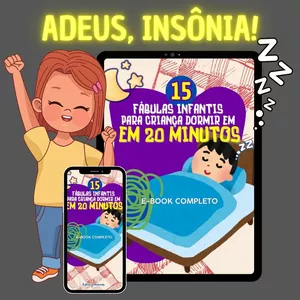 Imagem de capa para o Ebook 15 FÁBULAS PARA DORMIR EM 20 MINUTOS