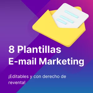 Imagen de portada para Ebook 8 Platillas para Email Mk 