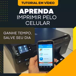 Imagem de capa para o Curso online APRENDA IMPRIMIR PELO CELULAR | Use sua impressora com WiFi ao seu favor 