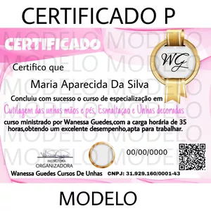 Imagem de capa para o Curso online CertificadoP Cutilagem das mãos e pés,esmaltação e unhas decoradas