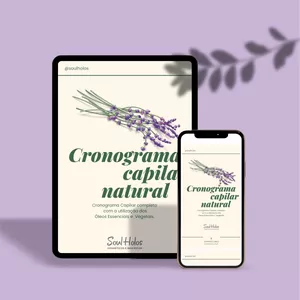 Imagem de capa para o Ebook Cronograma Capilar Natural