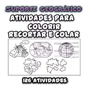 126 Atividades para colorir, recortar e montar ✂️🎨