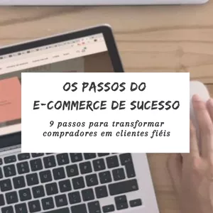 Imagem de capa para o Ebook OS PASSOS DO E-COMMERCE DE SUCESSO