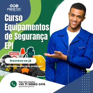 Imagem de capa para o Curso online EQUIPAMENTOS DE PROTEÇÃO INDIVIDUAL - EPI