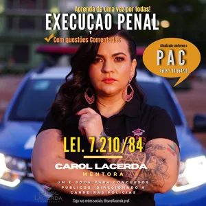 Imagem de capa para o Ebook Lei de Execução Penal - Aprenda de uma vez por todas! Lei N°.7.210/84