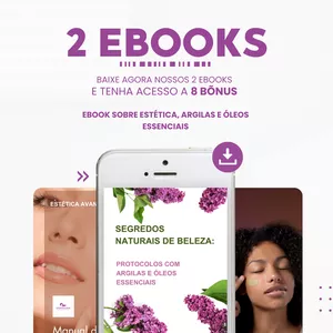 Imagem de capa para o Ebook 2 ebooks  + 8 bônus  - Manual de Protocolos Faciais e Protocolos exclusivos 