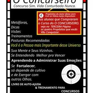 Imagem de capa para o Ebook O CONCURSEIRO. Concurso Sim Vida Conturbada nunca.