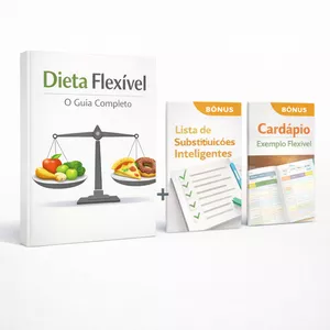 Imagem de capa para o Ebook Pacote: Dieta Flexível O Guia Completo + 2 Bônus