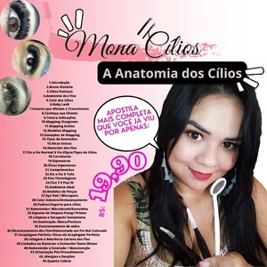 Imagem de capa para o Ebook MONA CÍLIOS- A Anatomia dos cílios