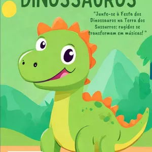 Imagem de capa para o Ebook A festa dos dinossauros