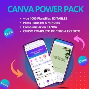 Imagen de portada para Curso online Canva Power Pack
