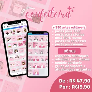Pack Canva Confeiteira por Thaynara