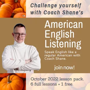 Cover image for Online course Coach Shane's American English Listening - October 2022