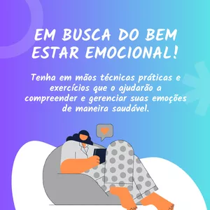 Imagem de capa para o Ebook Em Busca do Bem Estar Emocional.