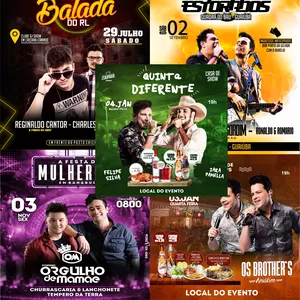 Imagem de capa para o Ebook ARTES EVENTO REDE SOCIAL 100% EditáveL