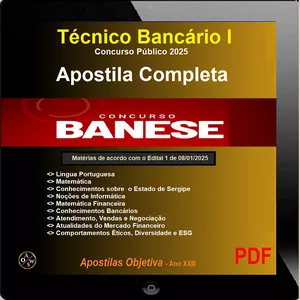 Imagem de capa para o Ebook BANESE - Técnico Bancário I - Salário inicial R$ 3.197,22&nbsp;+ benefícios