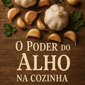 Imagem de capa para o Ebook o poder do alho para cozihna