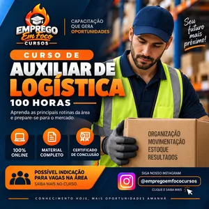 Curso de Auxiliar de Logística Profissional – 100 Horas | Online + Certificado