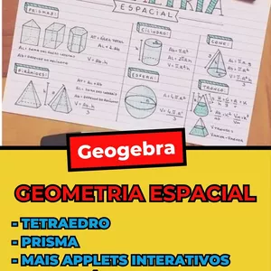 Imagem de capa para o Ebook Geometria Espacial : Uma abordagem dinâmica usando o geogebra