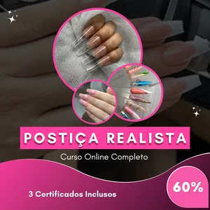 Curso Curso Completo Postiça Realista - Digital Nails