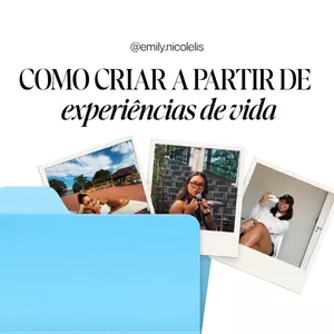 Imagem do curso COMO CRIAR A PARTIR DE EXPERIÊNCIAS