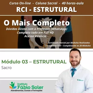 Imagem de capa para o Curso online RCI - ESTRUTURAL - Mod. Sacro 
