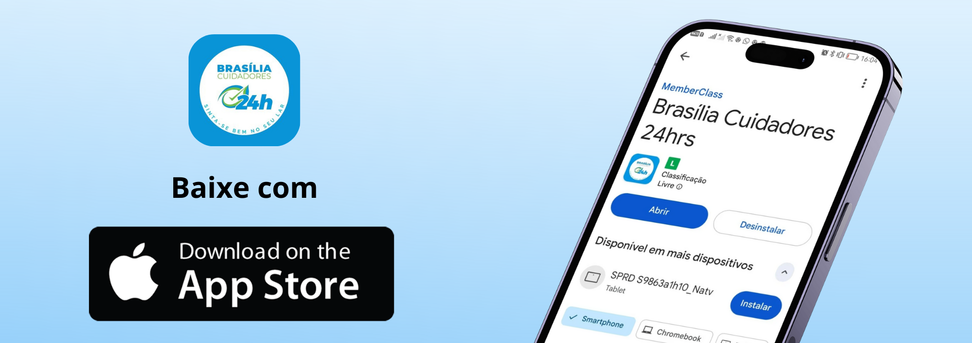 Aplicativo Brasilia Cuidadores24hs App Store