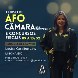 Imagem de capa para o Evento online CURSO DE ADMINISTRAÇÃO ORÇAMENTÁRIA E FINANCEIRA-AFO