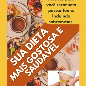 Imagem de capa para o Ebook Sua dieta mais gostosa e saudável