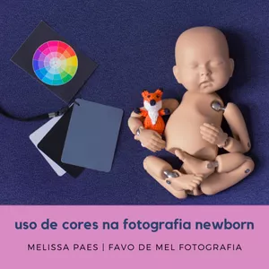 Imagem de capa para o Ebook Uso de Cores na Fotografia Newborn