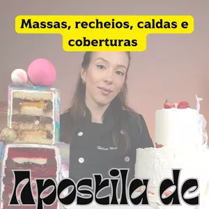Imagem de capa para o Ebook Introdução ao cake designer ( Massas, recheios, caldas e coberturas )