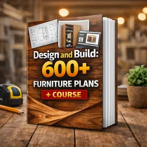 Cover image for Ebook Design and Build: 600+ Furniture Plans + Course