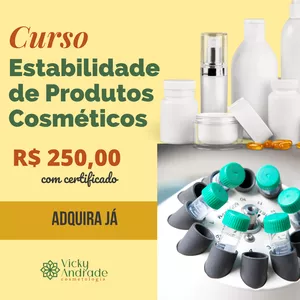 Imagem de capa para o Curso online Estabilidade de Produtos Cosméticos