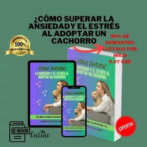 Imagen de portada para Ebook Cómo Superar la Ansiedad y el Estrés al Adoptar a un Cachorro