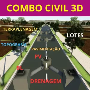 Imagem de capa para o Curso online Combo Civil 3d+template Country Kit Br+pdf+aulas+planilhas