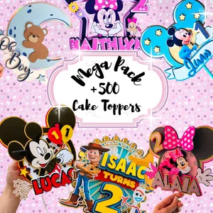 Imagen de portada para Ebook Mega Pack +500 Cake Toppers 