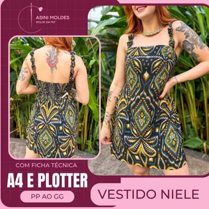 Imagem de capa para o Curso online VESTIDO NIELE - Molde em PDF